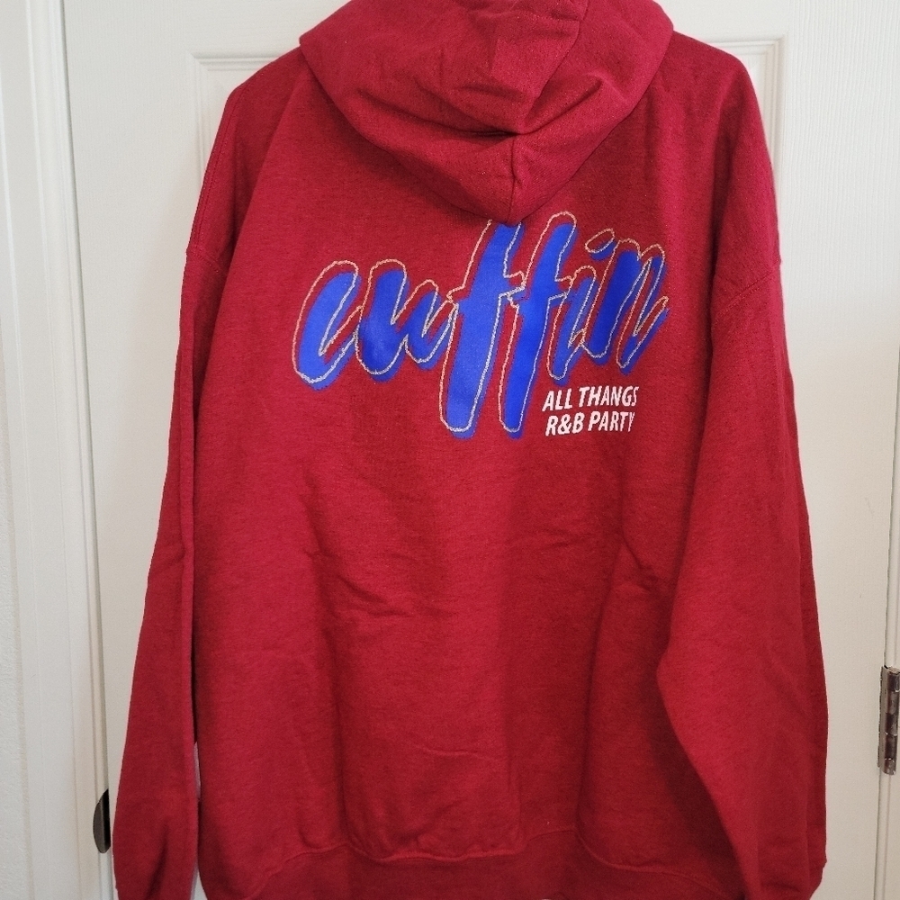 NWT Cuffin All Thangs R&B Party Pull Over Hoodie W/ Kangaroo Pockets Sz XL